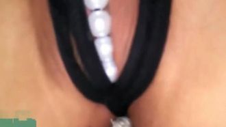 【肛塞自慰】嫩妹黑丝没脱滴蜡夹乳