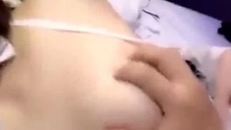 【粉紅逼美女】小米粒和老公在賓館瘋狂做愛