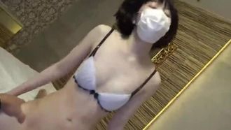 Creampie ☆ Continued - Active maid cafe girl Kana-chan ☆ Screams as her ass is spanked and fucked raw