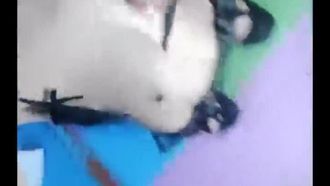 90後辣媽女主播軒軒嬌妻90後帶著哺乳期的寶寶玩裸聊黑