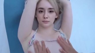 【换脸门】上手铐后按摩的杨幂,虽然没真的大幂幂咪咪大就过把隐吧