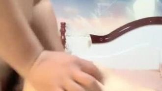 The naughty young woman raised her buttocks and was fucked hard from behind. She still wasn't satisfied after she fucked her. The chair massager vibrated her to orgasm and squirted. She was very tempting. If you like it, don't miss it.