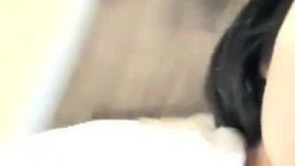 A sweet and cute girl with good looks shaves and touches herself. She shows a close-up of her shaved and hairless pussy. It’s very tempting. She touches herself again. If you like it, don’t miss it.