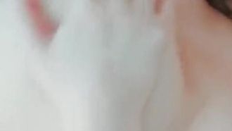 The latest collection of charming private videos of the most popular internet celebrity with busty breasts, The Ultimate Secret, simulates sex, plays with her breasts and massages her holes, moans charmingly, and shows her face perfectly.