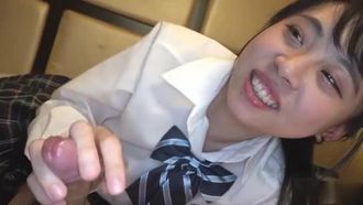 [Japan] A big-eyed school girl was fucked until her eyes were blurry. After she was done, she almost had no energy to speak~~