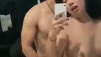 A 50-year-old Chinese language teacher at Zhenjiang Experimental High School fucked a busty female student in the bathroom~ She screamed and could cum!