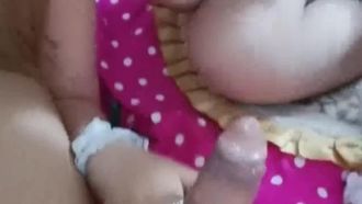 高额头熟女口爆男闺蜜！蝴蝶小逼很持久！