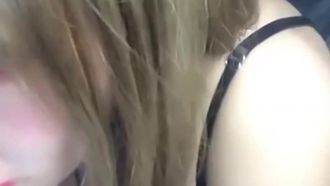 Beautiful girl Qian Zi hooks up with two fans and then they have sex after bathing