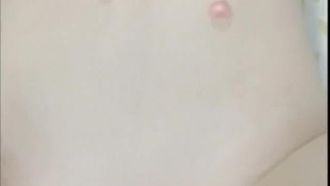 Internet micro-filming of a young girl with a human body and a fruit feast giving oral sex to her sex partner and being creampied without a condom, with lewd dialogue