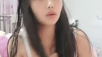 The young lactating woman has passionate sex, her breasts are leaking milk even if she is not squeezed, and she is fucked in various positions