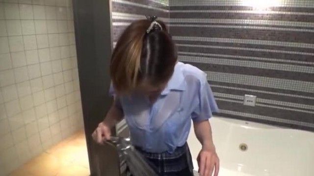 [個人パンスト撮影会]爆乳Ｈcup元地下アイドル❤Ｊ○制服＆黒パンスト(デニール)着衣