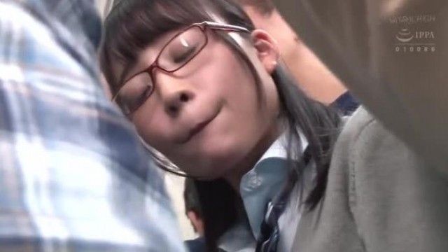 Molested girl who fell asleep crying. A girl with glasses who refused and ended up cumming