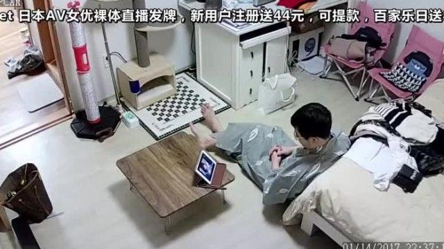 Hackers cracked the home camera to monitor a handsome man who likes to use his wife as a sex act to have sex with his very sexy daughter-in-law