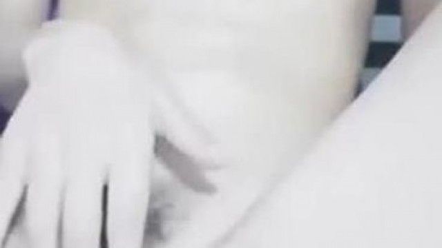 The little pussy plays with the big dick and starts to moan so slutty