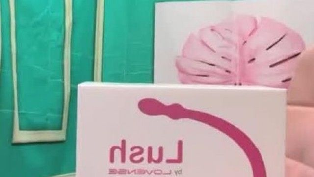 Taiwanese girl buys new vibrator for masturbation